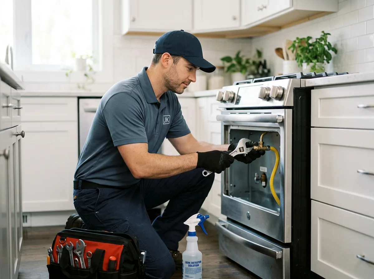 Professional technician ready to service your appliance in Pickering, ON