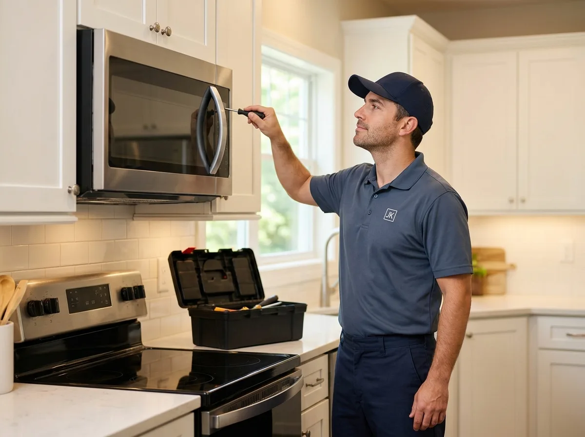 Professional technician ready to service your appliance in Ajax, ON